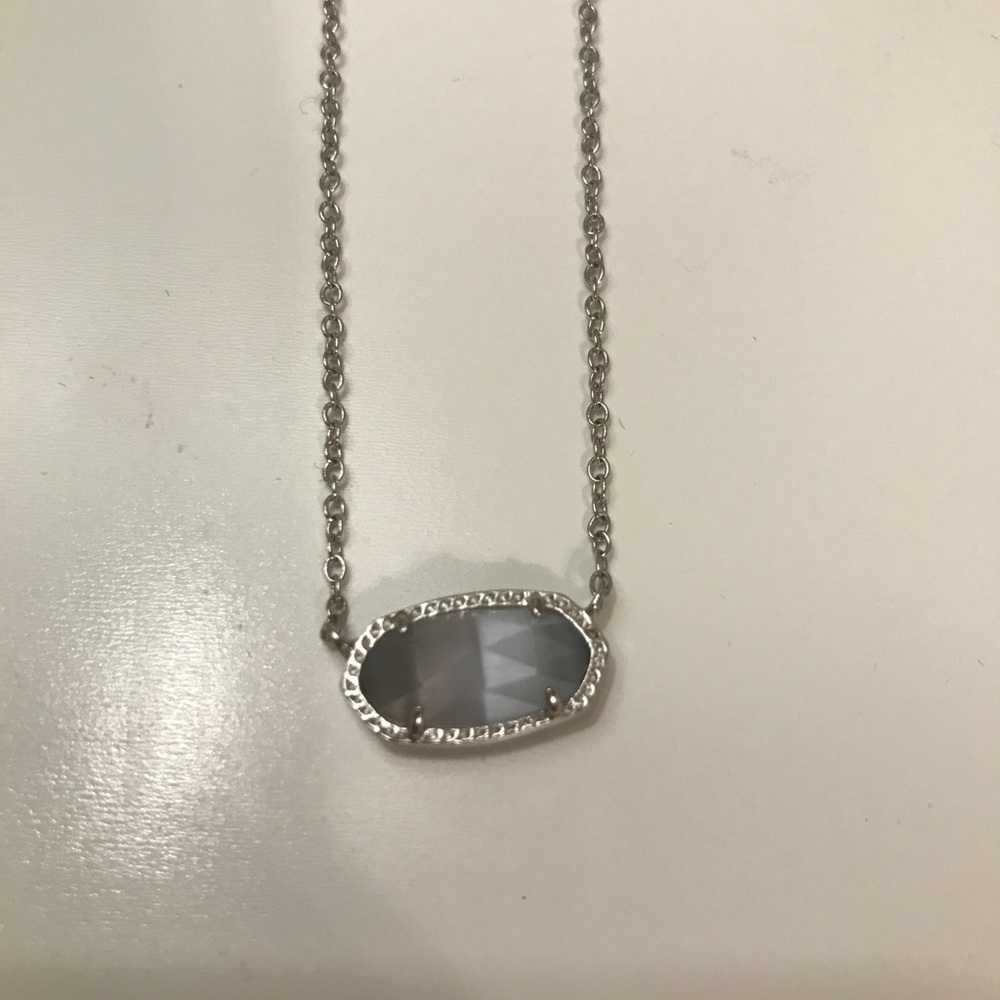 Kendra Scott Elisa Necklace- Slate/Silver